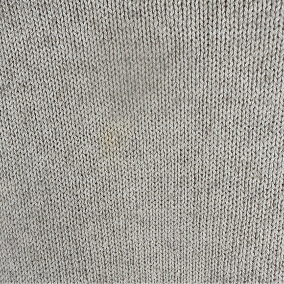 Liz Claiborne Collection Floral Embroidered Knit Sweater Beige Pink Flowers M - Picture 6 of 9